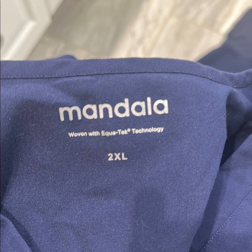 Mandala Women's Navy Blue Maternity/Support Jogger Pants - Picture 2 of 2